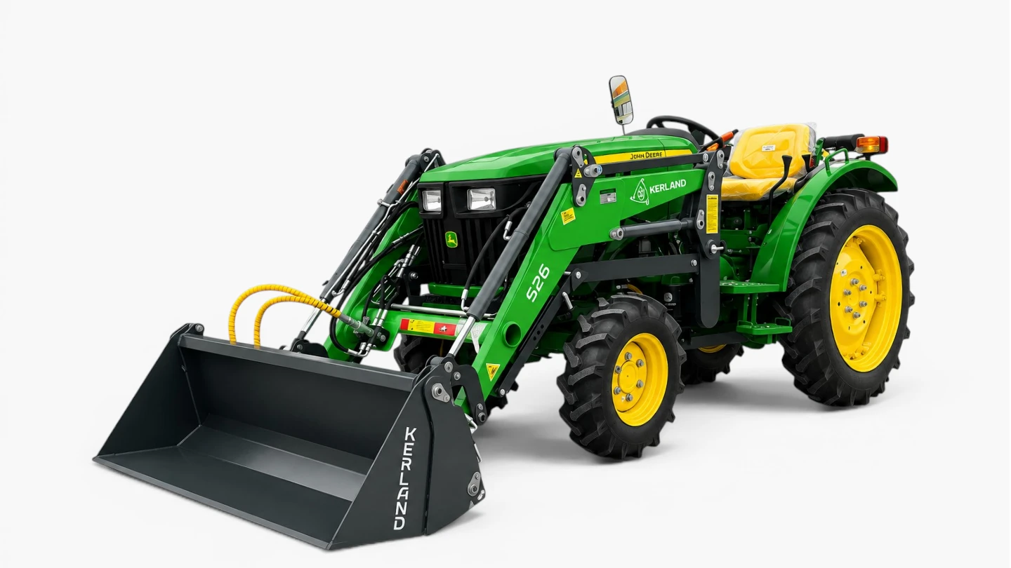 Навесной погрузчик (КУН) Kerland S26 John Deere 3028E (1) Навесной погрузчик (КУН) Kerland S26 John Deere 3028E (1)