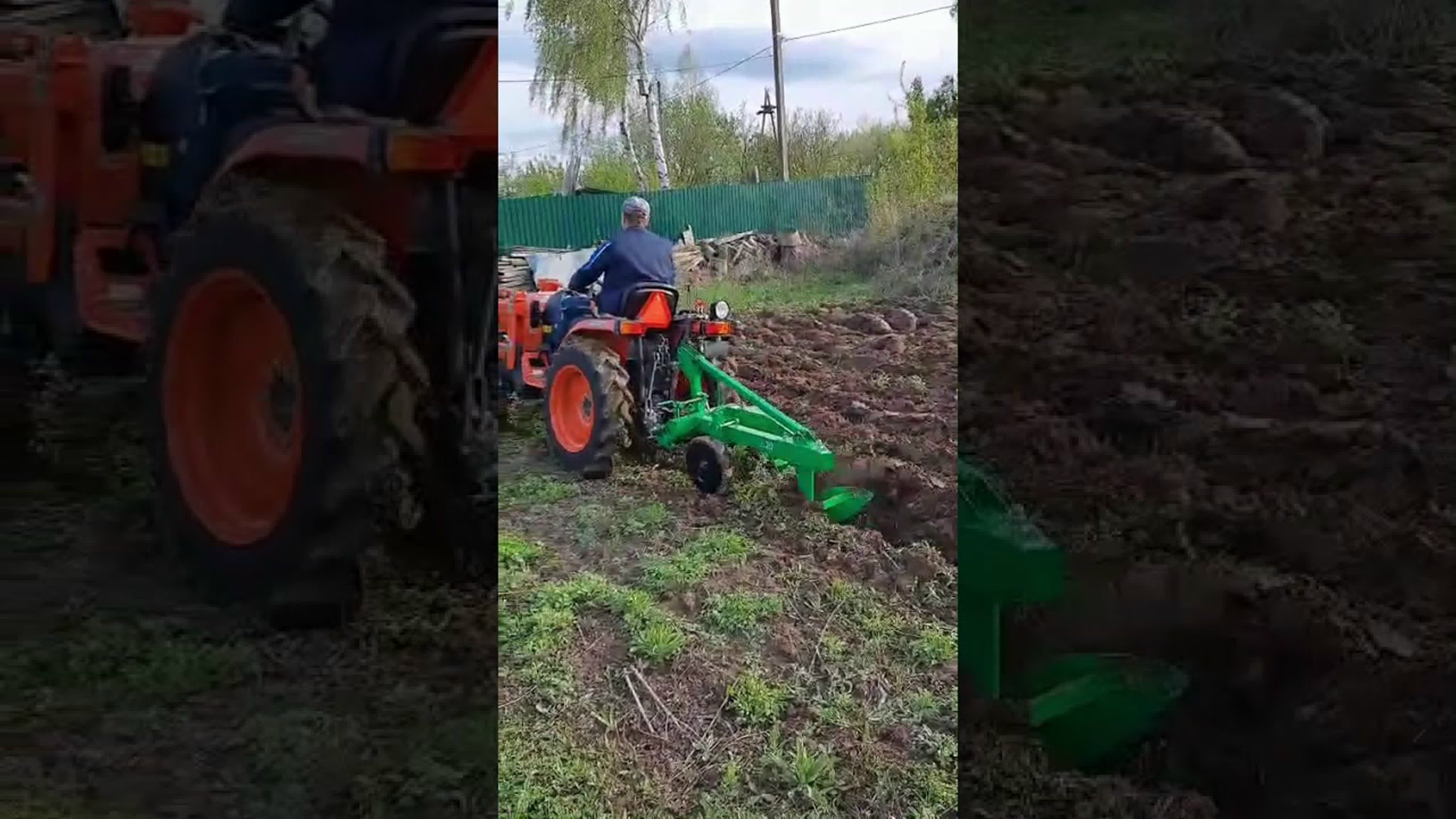 Видео от клиента работа плуга KERLAND с трактором